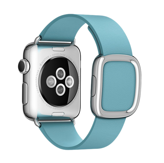 Ремешок кожаный Modern Buckle для Apple Watch 2 / 1 (38mm) Голубой - Изображение 11677