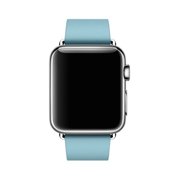 Ремешок кожаный Modern Buckle для Apple Watch 2 / 1 (38mm) Голубой - Изображение 11679