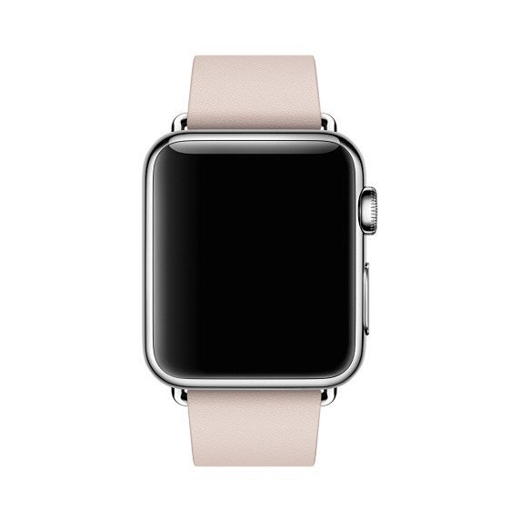 Ремешок кожаный Modern Buckle для Apple Watch 2 / 1 (38mm) Нежно-Розовый - Изображение 11717