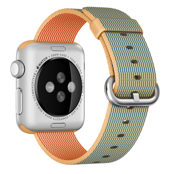 Ремешок нейлоновый Special Nylon для Apple Watch 2 / 1 (38мм) Золотистый/Кобальт - Изображение 11753