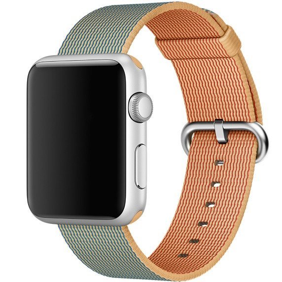 Ремешок нейлоновый Special Nylon для Apple Watch 2 / 1 (38мм) Золотистый/Кобальт - Изображение 11755