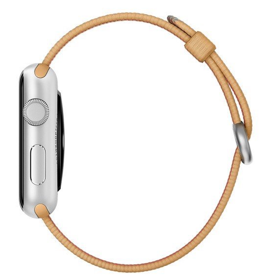 Ремешок нейлоновый Special Nylon для Apple Watch 2 / 1 (38мм) Золотистый/Кобальт - Изображение 11757