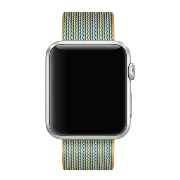 Ремешок нейлоновый Special Nylon для Apple Watch 2 / 1 (38мм) Золотистый/Кобальт - Изображение 11759