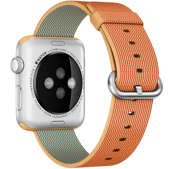 Ремешок нейлоновый Special Nylon для Apple Watch 2 / 1 (42мм) Золотистый/Красный - Изображение 11821