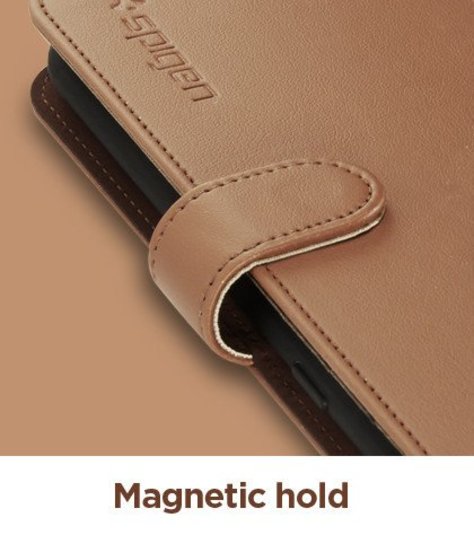 Кожаный чехол книжка Spigen Wallet для Samsung Galaxy S8 Коричневый - Изображение 7211