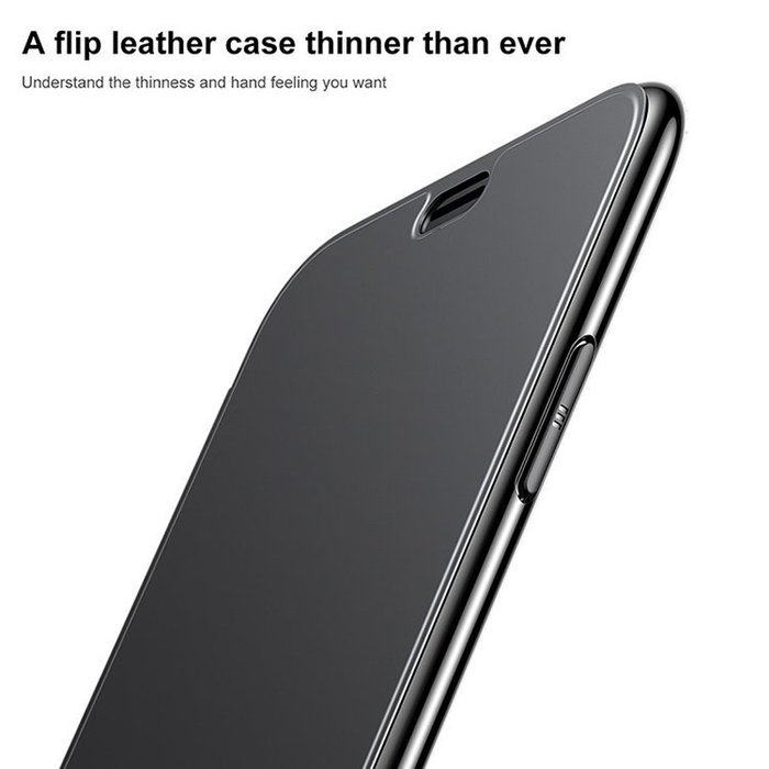 Чехол книжка Baseus Touchable Case для iPhone X Черный - Изображение 12235