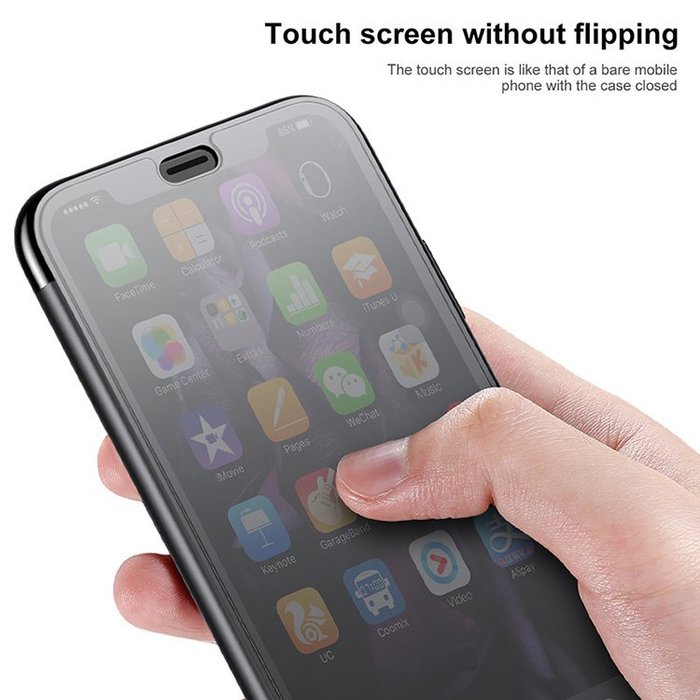Чехол книжка Baseus Touchable Case для iPhone X Черный - Изображение 12239