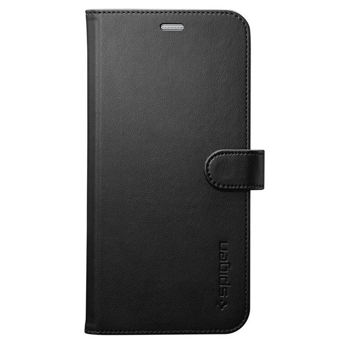 Кожаный чехол книжка Spigen Wallet для Samsung Galaxy S8 Черный - Изображение 7229