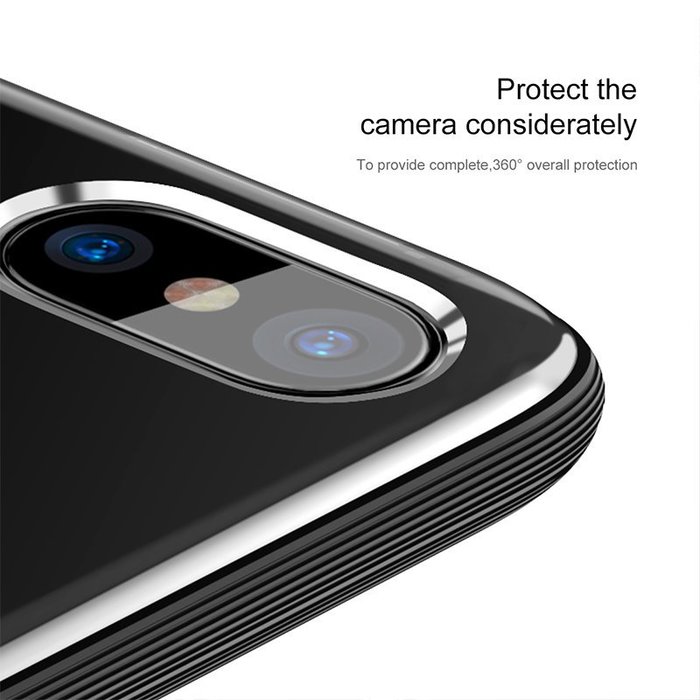 Чехол накладка Baseus Armor Case For iPhone X Синий - Изображение 13127