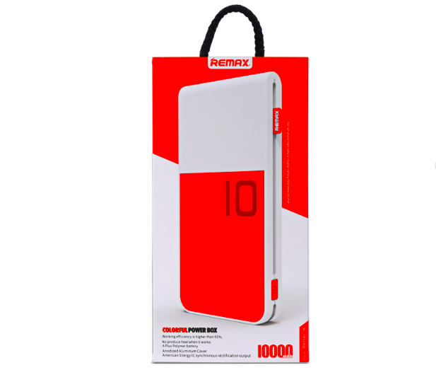 Внешний аккумулятор Power Bank Remax Colorful 10000 mAh Красный - Изображение 12365