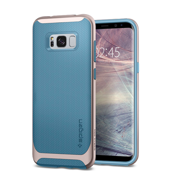 Противоударный чехол Spigen Neo Hybrid для Samsung Galaxy S8 Голубой - Изображение 7233