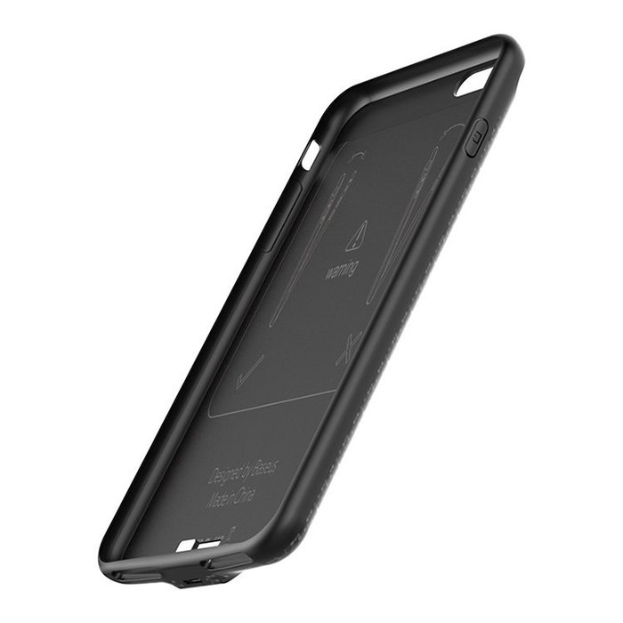 Внешний аккумулятор - Чехол Baseus Power Bank Case 5000 mAh для iPhone 8 / 7 Черный - Изображение 12549