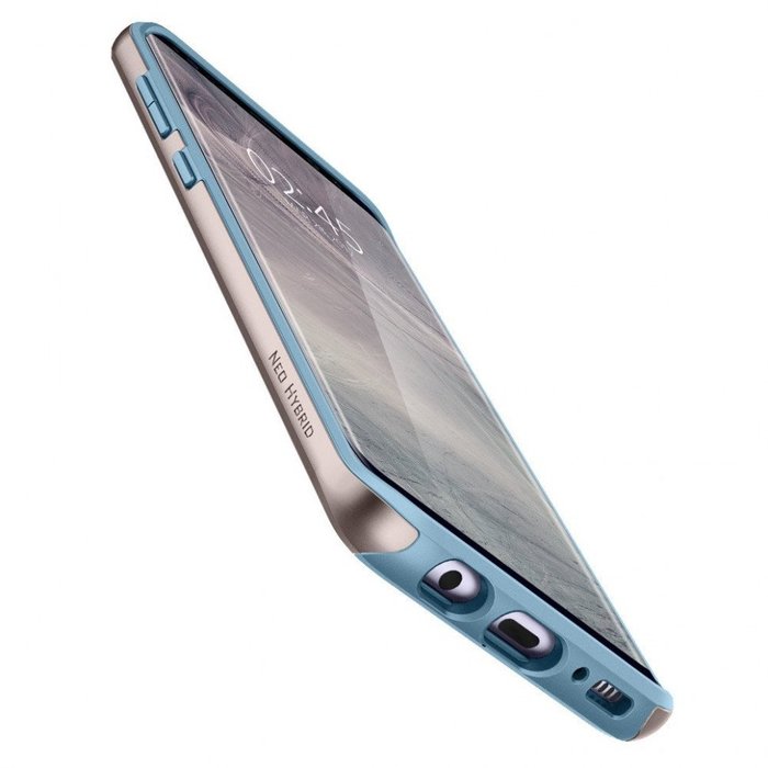 Противоударный чехол Spigen Neo Hybrid для Samsung Galaxy S8 Голубой - Изображение 7245