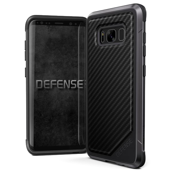 Противоударный чехол X-Doria Defense Lux для Samsung Galaxy S8 Черный карбон - Изображение 7283