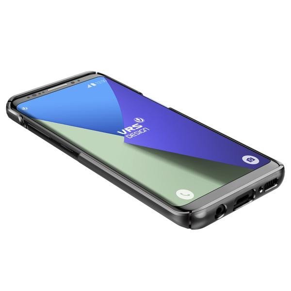 Кожаный чехол накладка VRS Design Simpli Mod для Samsung Galaxy S8 Черный - Изображение 7319