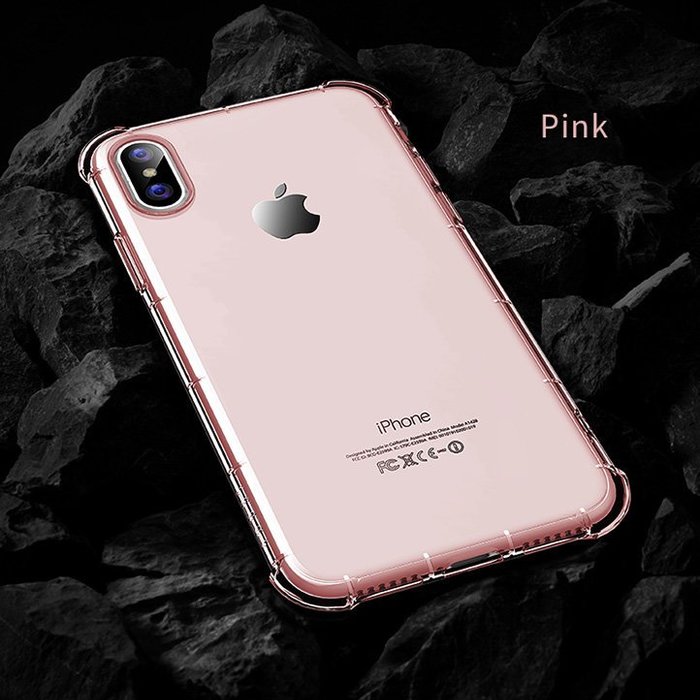 Чехол противоударный Rock Fence S для iPhone X Розовый - Изображение 13415