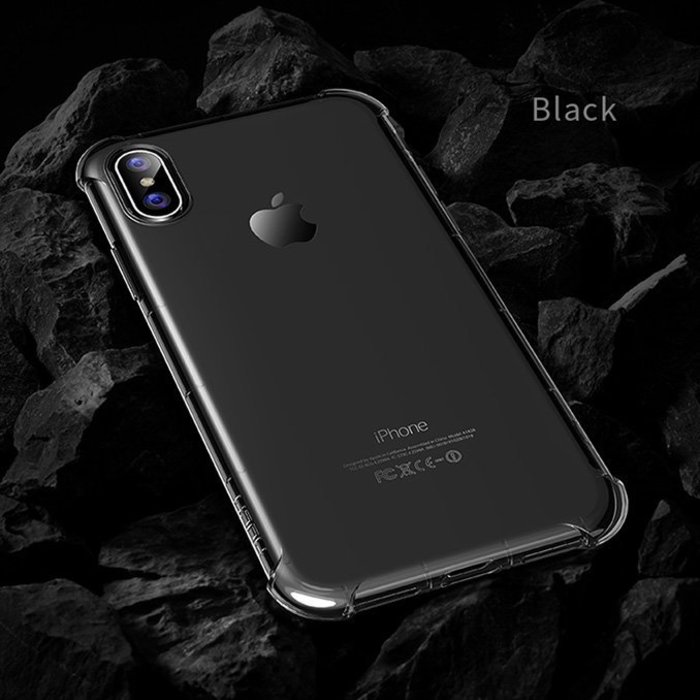 Чехол противоударный Rock Fence S для iPhone X Черный - Изображение 13459