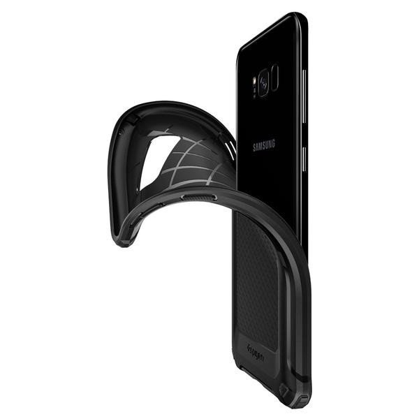 Противоударный чехол Spigen Rugged Armor Extra для Samsung Galaxy S8 Черный - Изображение 7335