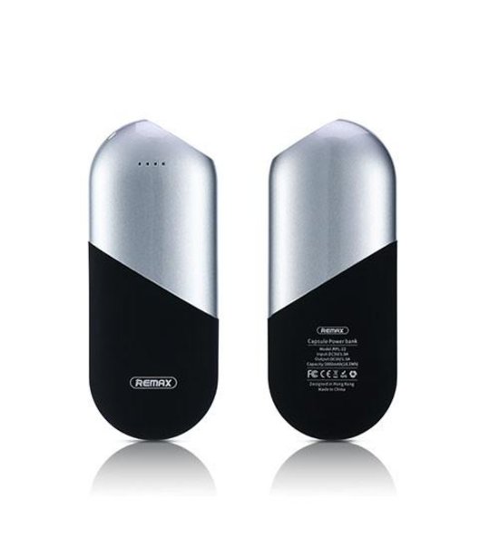 Внешний аккумулятор Power Bank Remax Capsule 5000 mAh Silver - Изображение 13901
