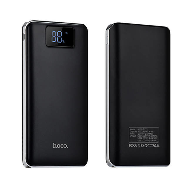 Внешний аккумулятор Power Bank Hoco B23B 20000 mAh Черный - Изображение 14227