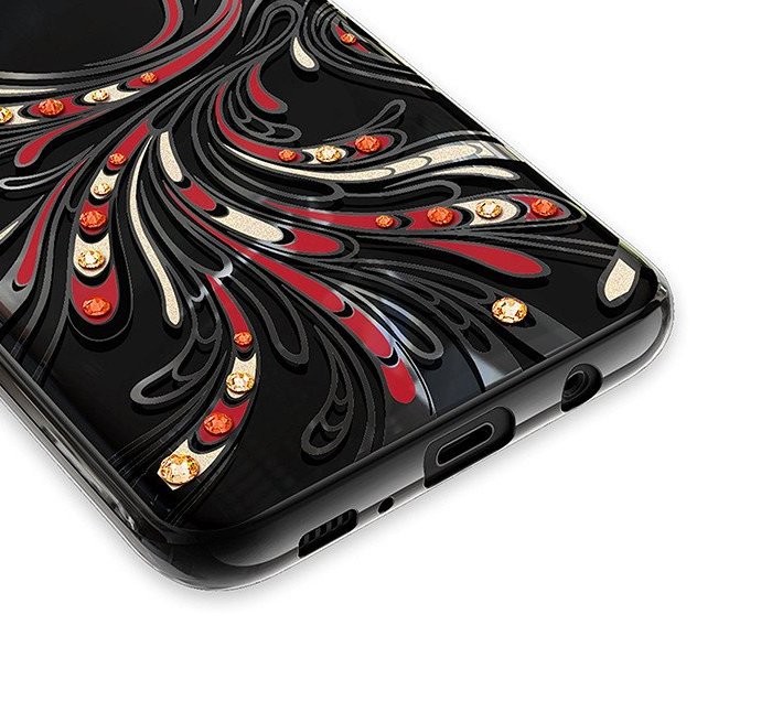 Чехол накладка Swarovski Kingxbar для Samsung Galaxy S8 Черный - Изображение 7393