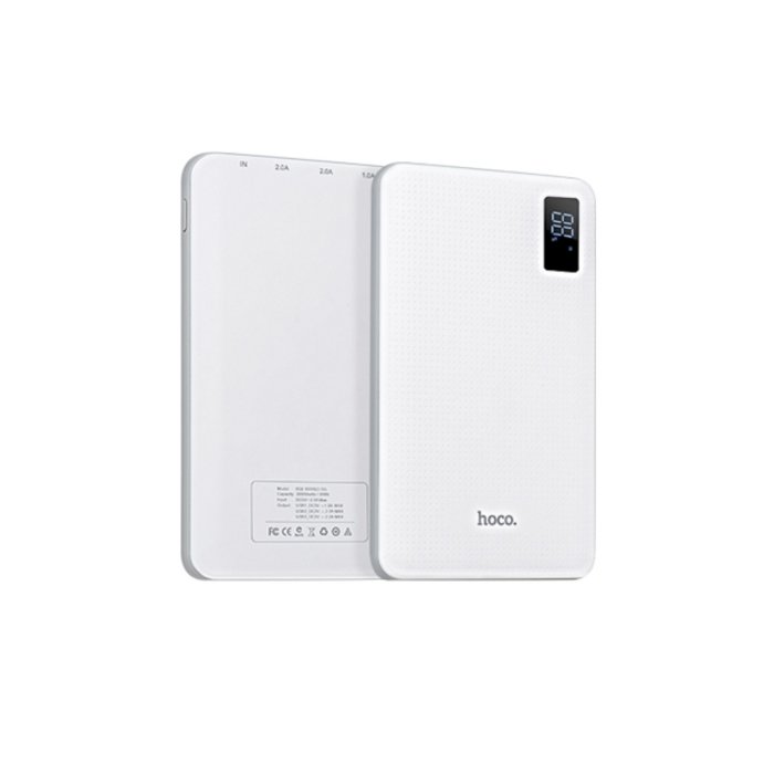 Внешний аккумулятор Power Bank Hoco B24 30000 mAh Белый - Изображение 14489