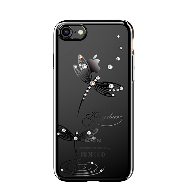 Чехол накладка Swarovski Kingxbar Classic Black Dragonfly для iPhone 8 Черный - Изображение 14729