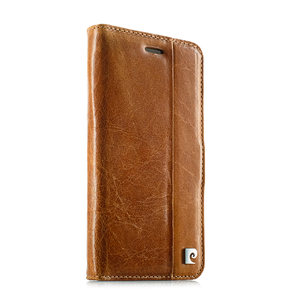Кожаный чехол-книжка Pierre Cardin для iPhone 7 Коричневый - Изображение 14845