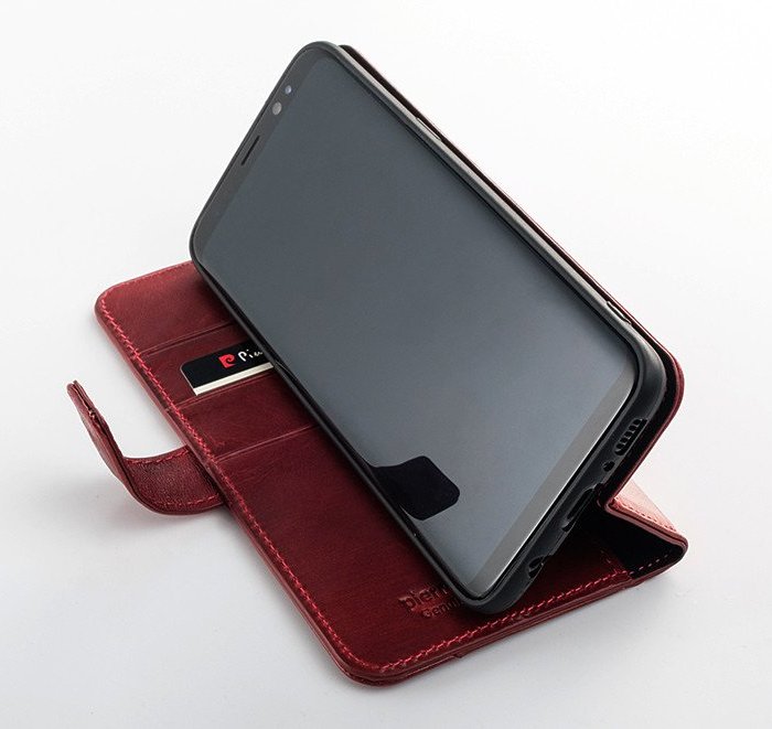 Кожаный чехол книжка Pierre Cardin для Samsung Galaxy S8 Красный - Изображение 7583