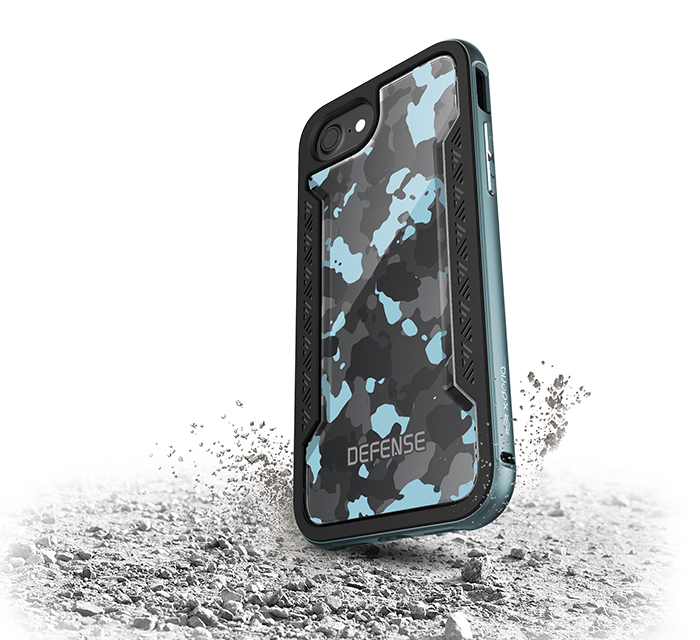 Чехол накладка X-Doria Defence Shield для iPhone 8 Голубой - Изображение 14887