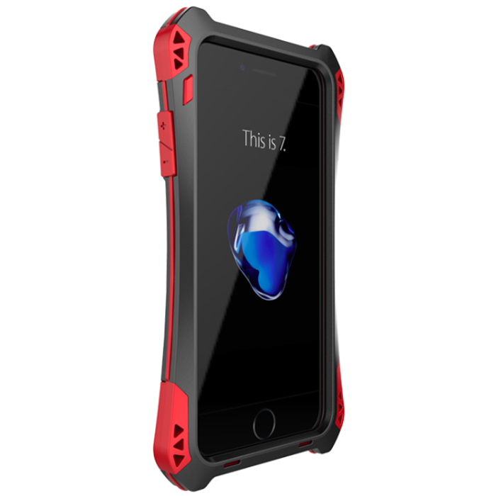 Противоударный чехол R-Just Amira для iPhone 8 Черно-Красный - Изображение 15111