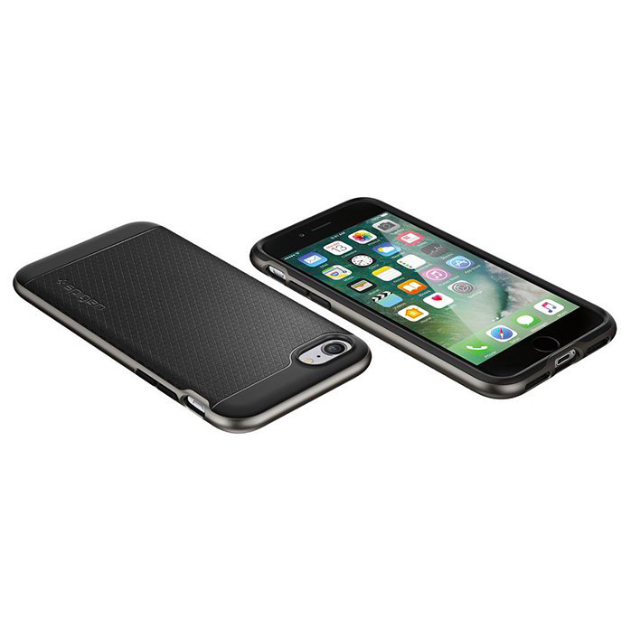 Чехол накладка Spigen Neo Hybrid для iPhone 8 Черный - Изображение 15375