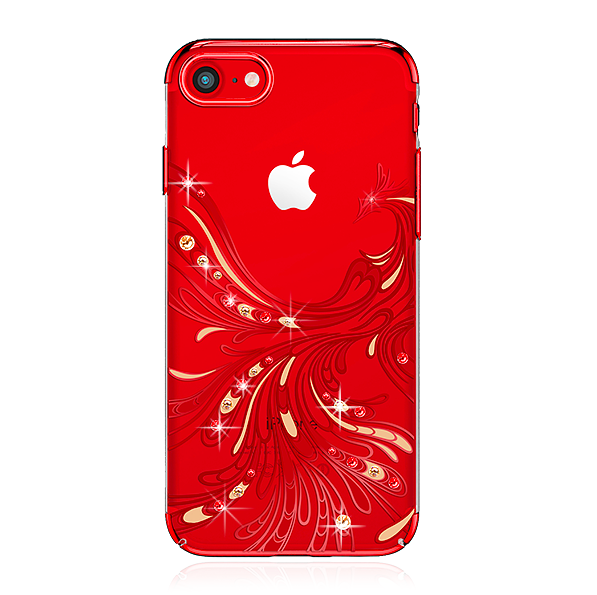 Чехол накладка Swarovski Kingxbar Phoenix для iPhone 8 Красный - Изображение 15425