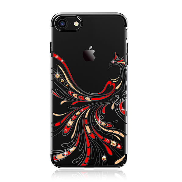 Чехол накладка Swarovski Kingxbar Phoenix для iPhone 8 Черный - Изображение 15435
