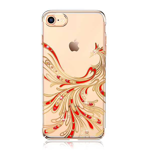 Чехол накладка Swarovski Kingxbar Phoenix для iPhone 7 Золото - Изображение 15453