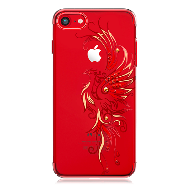 Чехол накладка Swarovski Kingxbar Phoenix 2 для iPhone 8 Красный - Изображение 15459