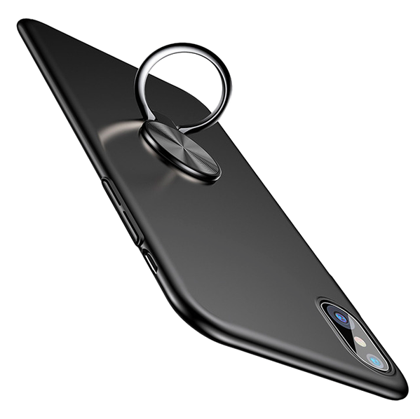 Чехол накладка Baseus Ring Case для iPhone X Черный - Изображение 22182