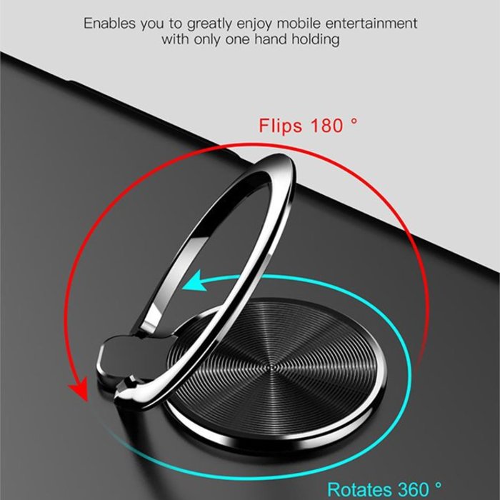 Чехол накладка Baseus Ring Case для iPhone X Черный - Изображение 22206