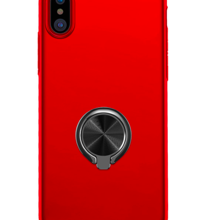 Чехол накладка Baseus Ring Case для iPhone X Красный - Изображение 22210