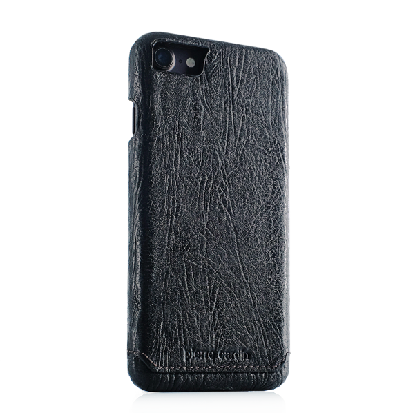 Кожаный чехол накладка Pierre Cardin для iPhone 8 Черный - Изображение 15653