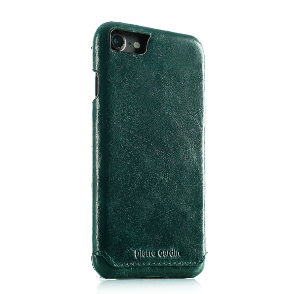 Кожаный чехол накладка Pierre Cardin для iPhone 8 Зеленый - Изображение 15685
