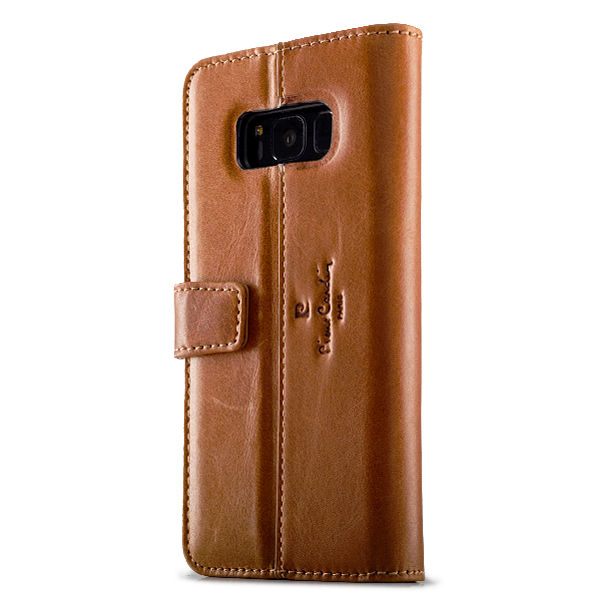Кожаный чехол книжка Pierre Cardin для Samsung Galaxy S8 Коричневый - Изображение 7569