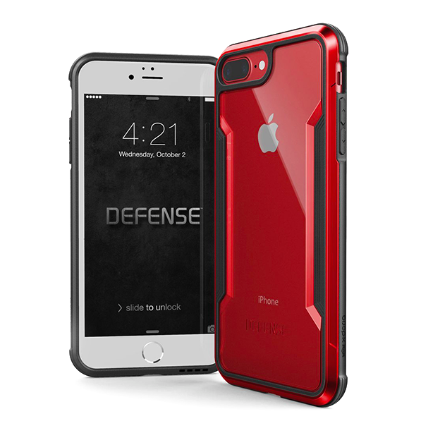 Противоударный чехол X-Doria Defense Shield для iPhone 8 Plus Красный - Изображение 22450