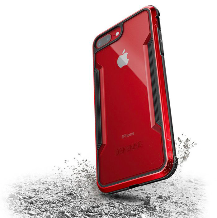 Противоударный чехол X-Doria Defense Shield для iPhone 8 Plus Красный - Изображение 22458