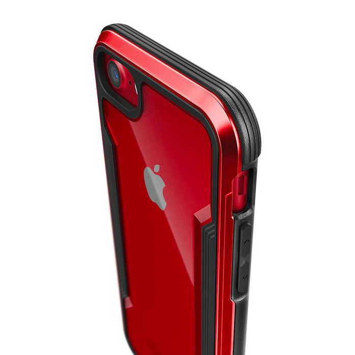 Противоударный чехол накладка X-Doria Defense Shield для iPhone 8 Красный - Изображение 22472