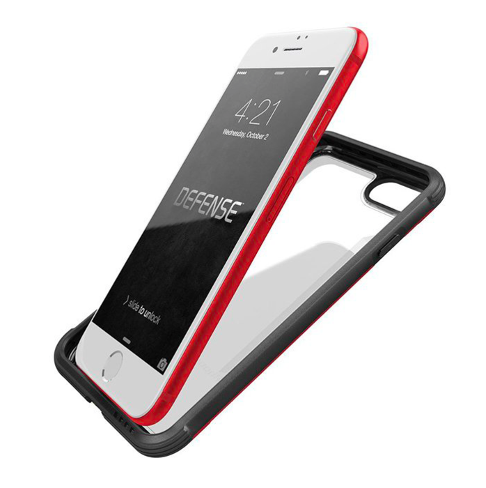 Противоударный чехол накладка X-Doria Defense Shield для iPhone 8 Красный - Изображение 22476