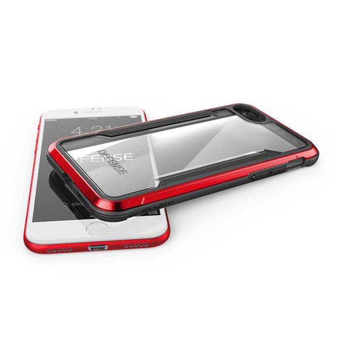 Противоударный чехол накладка X-Doria Defense Shield для iPhone 8 Красный - Изображение 22478