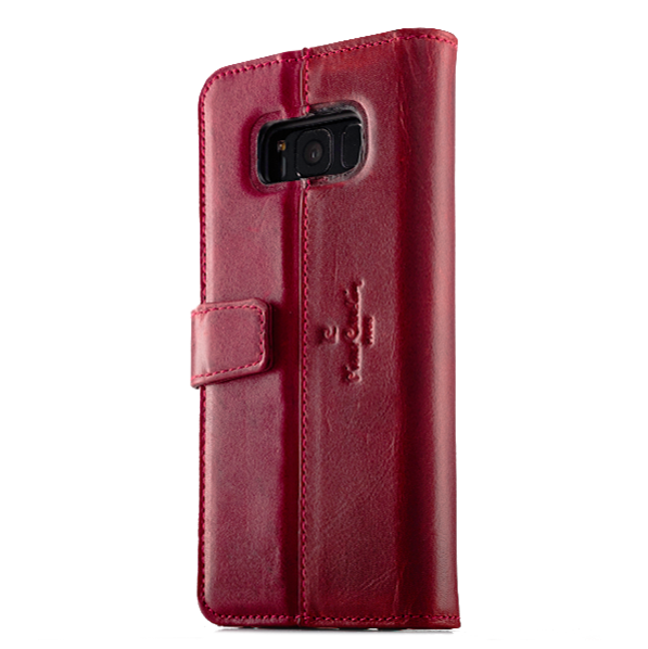 Кожаный чехол книжка Pierre Cardin для Samsung Galaxy S8 Красный - Изображение 7581