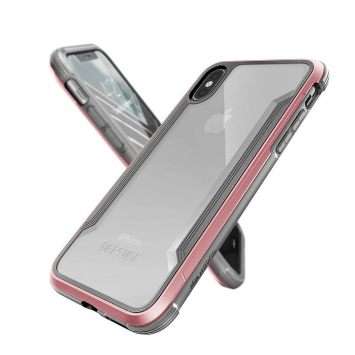 Противоударный чехол X-Doria Defense Shield для iPhone X Розовый - Изображение 22518