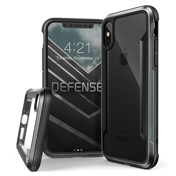 Противоударный чехол X-Doria Defense Shield для iPhone X Черный - Изображение 22538